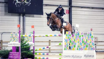 À l’arrivée, Laurent Goffinet a devancé Pénélope Leprevost de seize dixièmes de seconde.