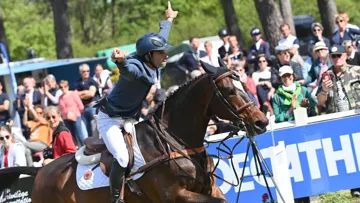 Astier Nicolas était très heureux de sa victoire à Saumur