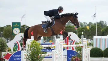 Ici à Knokke en juillet, Jeroen Appelen et Moningo – D van’t Heyveld se sont imposés aujourd'hui dans le Grand Prix CSIO 3* de Vilamoura.