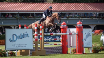 François-Xavier Boudant et Brazyl du Mézel dans le Grand Prix du CSIO 5* de Dublin 