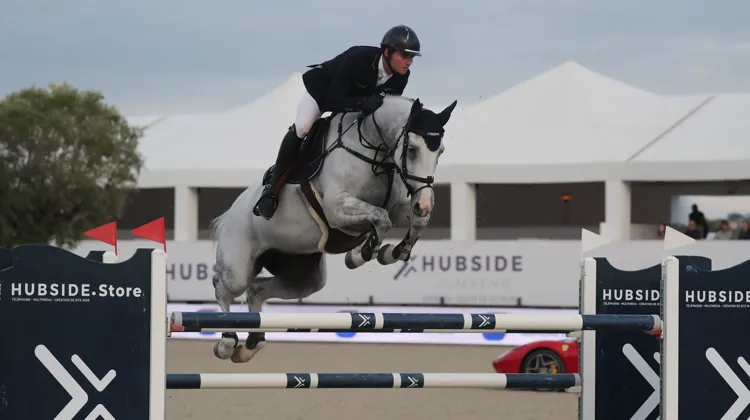 Bryan Balsiger et AK's Courage se sont imposés aujourd'hui à Grimaud.