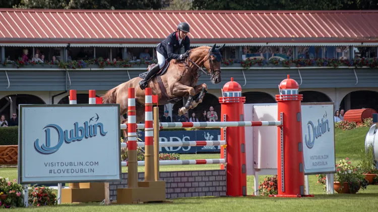 François-Xavier Boudant et Brazyl du Mézel dans le Grand Prix du CSIO 5* de Dublin 