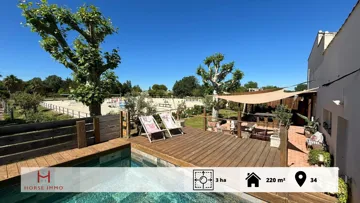 Belle propriété équestre avec piscine