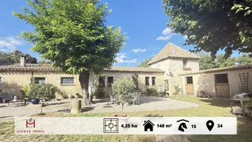 Horse Immo présente un domaine équestre de quatre hectares alliant charme authentique et installations de qualité.