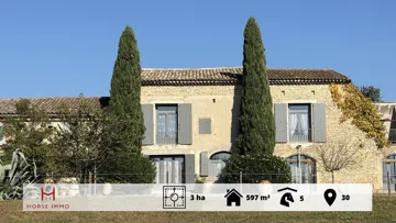 Domaine cévenol de caractère, restauré avec soin, offrant un cadre naturel préservé et un fort potentiel résidentiel, d’accueil ou équestre.