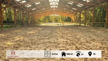 À seulement 64 km de Paris, ce domaine équestre clé en main de 9,5 hectares allie calme absolu, cadre verdoyant et installations complètes, idéal pour un projet professionnel ou passionné.