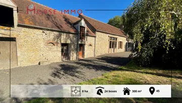 À vendre : grande demeure et haras à 20min d'Orléans