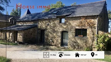 À vendre: très belle propriété équestre proche Nantes de onze hectares