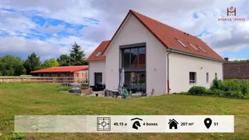 À vendre : propriété équestre récente dans le vignoble champenois
