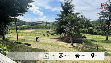 À vendre : charmante propriété équestre dans la Drôme