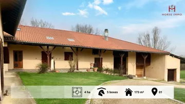 Charmant domaine équestre de 4 ha à 10 min de Bourg en Bresse.