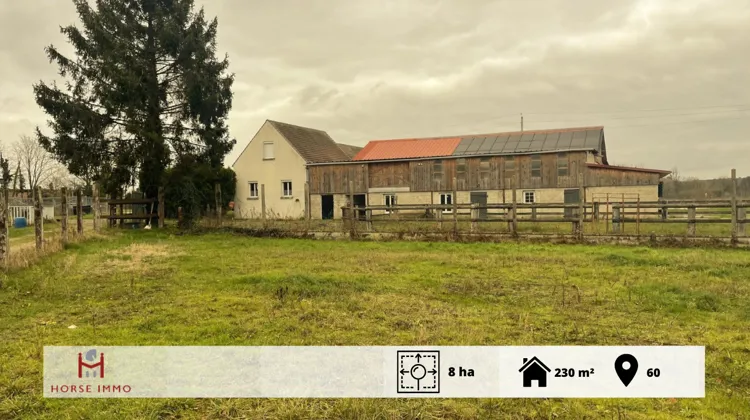 Propriété d’élevage à une trentaine de kilomètres de Paris