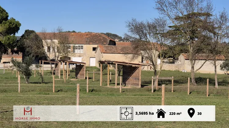 Beau domaine à la limite du Gard et de l’Ardèche