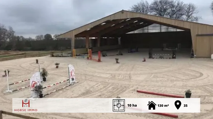 Propriété équestre de 10 ha près de Saint-Malo, alliant installations de qualité et habitation confortable, idéale pour un professionnel.