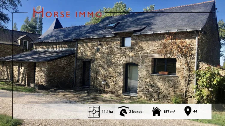 À vendre: très belle propriété équestre proche Nantes de onze hectares