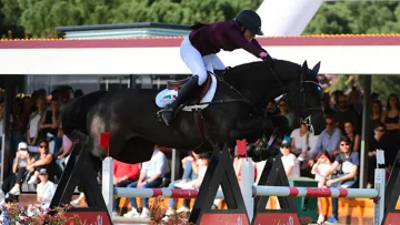 Emma Emanuelsson et Canbella Blue PS dans le Grand Prix du CSI 4* d'Arezzo