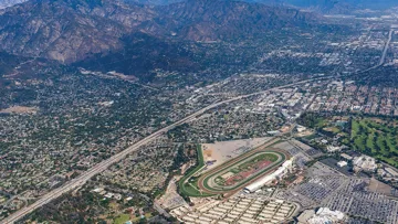 Le site de Santa Anita Park, d'environ 130 hectares, accueillera les épreuves équestres des Jeux olympiques de Los Angeles 2028.