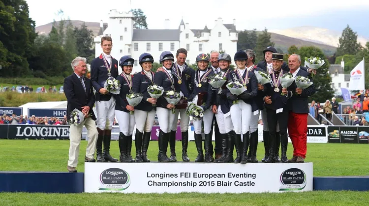 Podium du dernier championnat d'Europe à Blair Castle