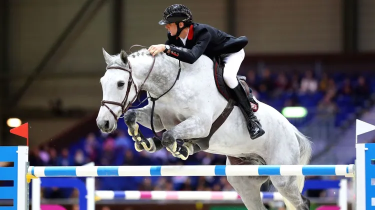 Alexis Deroubaix et Timon d'Aure (ici à Genève, en décembre 2017) sont forfait pour le CSI 5* de La Baule.