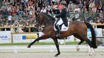 L’Allemande Isabell Werth et DSP Quantaz lors de l’édition 2022 des Internationaux de dressage de Compiègne.