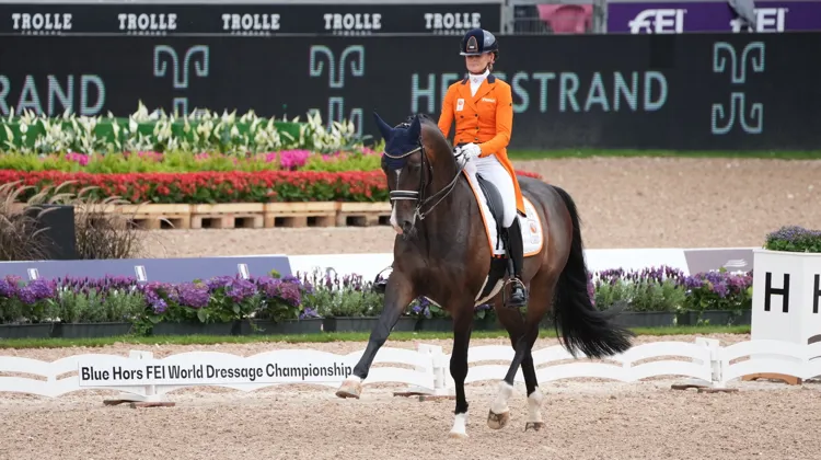 Ici aux Mondiaux de Herning, Marieke van der Putten et Torveslettens Titanium RS2 ont remporté leur premier Grand Prix international aujourd'hui.