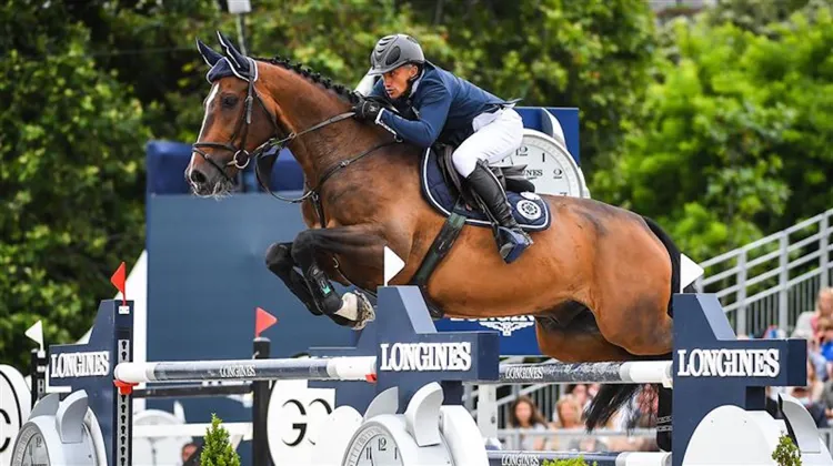 Olivier Robert et Vivaldi des Meneaux à l'occasion de la Global Champions League