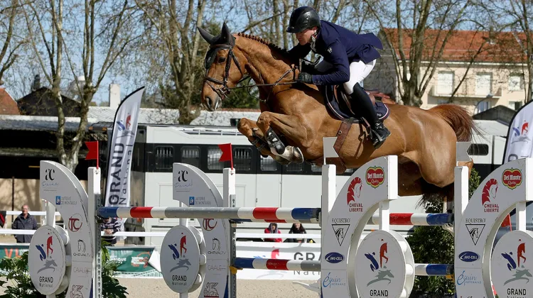 Pierre-Marie Friant et Urdy d'Astrée, ici lors du Grand National de Vichy.