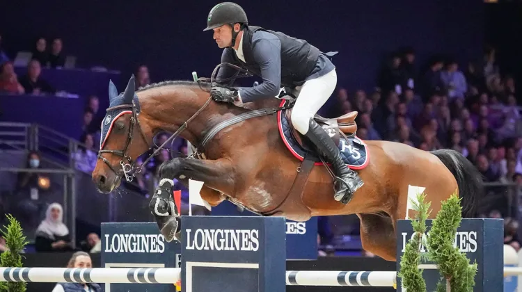 Eduardo Perreira de Menezes et H5 Chaganus, deuxième du Grand Prix Coupe du monde Longines de Lyon il y a huit jours.