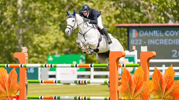Daniel Coyle et Incredible se sont imposés à 1,55m sur la verte pelouse de Spruce Meadows.
