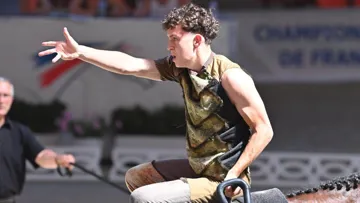 Ruben Delaunay aux championnats de France, en juillet à Yvré-l’Évêque.