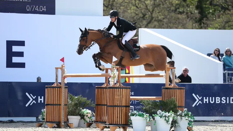 Henrik von Eckermann et Glamour Girl victorieux du Grand Prix 3* à l'Hubside Jumping de Grimaud, la semaine dernière.
