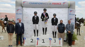 Podium du championnat de France des As Juniors