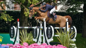 Pierre-Marie Friant et Urdy d'Astrée lors du Grand Prix de l'Officiel de France à La Baule. 