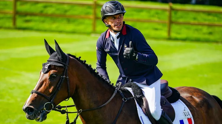 Olivier Robert et son fidèle Vivaldi des Meneaux aux champions d'Europe de Riesenbeck en septembre dernier. 