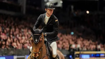 Max Kühner et Elektric Blue P, vainqueurs du Grand Prix CSI 5* de Bois-le-Duc, l'an passé.