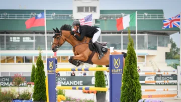 Patrice Delaveau et Caschmir du Pomiez dans le CSI 3* de Cabourg Classic