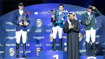 Abdel Saïd, Daniel Deusser et Abdoulrahmane al-Rajhi composent le podium du Grand Prix de Doha