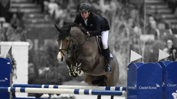 Steve Guerdat et Jalisca Solier à Genève, en 2010.