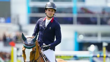 Pierre-Alain Mortier a signé une cinquième place dans le Grand Prix dominical du 27 février avec son cheval de tête, Just Do It R.