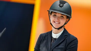 Laura Klein au Saut Hermès, qui s’est déroulé le week-end dernier au Grand Palais Éphémère.