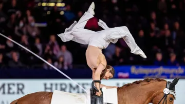Manon Moutinho lors de sa prestation dans le programme Libre aujourd'hui. 