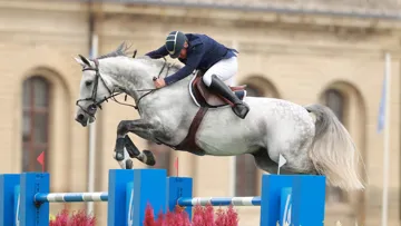 Cassius Clay VDV et Roger-Yves Bost à Chantilly l'été passé. 