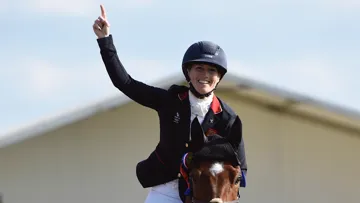 La joie de Laura Collett à Badminton.