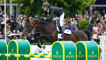 Brian Moggre et Balou du Reventon lors au CSI 5* de Bruxelles en août dernier. 