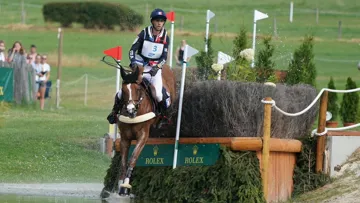 Alexis Goury et Trompe l’Œil d’Emery à l'occasion du CCIO 4*-S d'Aix-la-Chapelle en 2019.