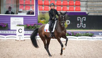 Pauline Basquin et Sertorius de Rima Z*IFCE pour leur tout premier championnat international. 