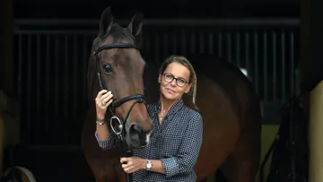 Sylvie Robert, organisatrice du salon Equita Lyon et son CHI Longines.