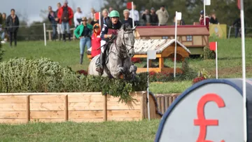 Nicolas Touzaint et Diabolo Menthe, pour l'heure deuxièmes du CCI 4*-L avant l'hippique.