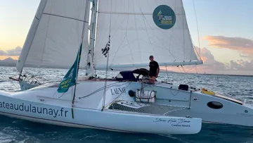 Cavalier d'endurance international, Christophe Bogrand a traversé l'Atlantique lors de la Route du Rhum.