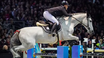 Grégory Cottard et Cocaïne du Val lors de leur victoire bordelaise. 